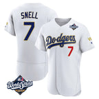 Silnrao LA.Dodgers #7 Blake Snell Player Gold White 2026 Collection Stadium Limited Elite World Series Stitched Jerseys