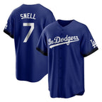 Silnrao LA.Dodgers #7 Blake Snell Player Royal City Connect Home Game Stitched Jerseys