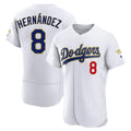 Silnrao LA.Dodgers #8 Enrique Hern¨¢ndez Player Gold White 2026 Collection Stadium Limited Elite Stitched Jerseys