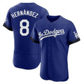 Silnrao LA.Dodgers #8 Enrique Hern¨¢ndez Player Royal City Connect Elite Home Stitched Jerseys