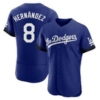 Silnrao LA.Dodgers #8 Enrique Hern¨¢ndez Player Royal City Connect Elite Home Stitched Jerseys