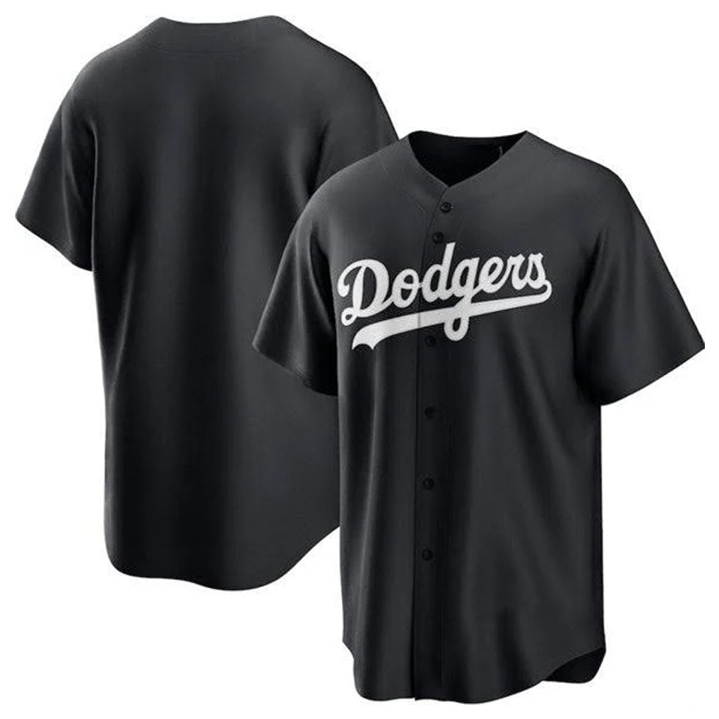 Silnrao LA.Dodgers ## Dodgers Blank Player Black Pitch Fashion T-shirt Stitched Jerseys