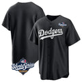 Silnrao LA.Dodgers ## Dodgers Blank Player Black Pitch Fashion World Series T-shirt Stitched Jerseys