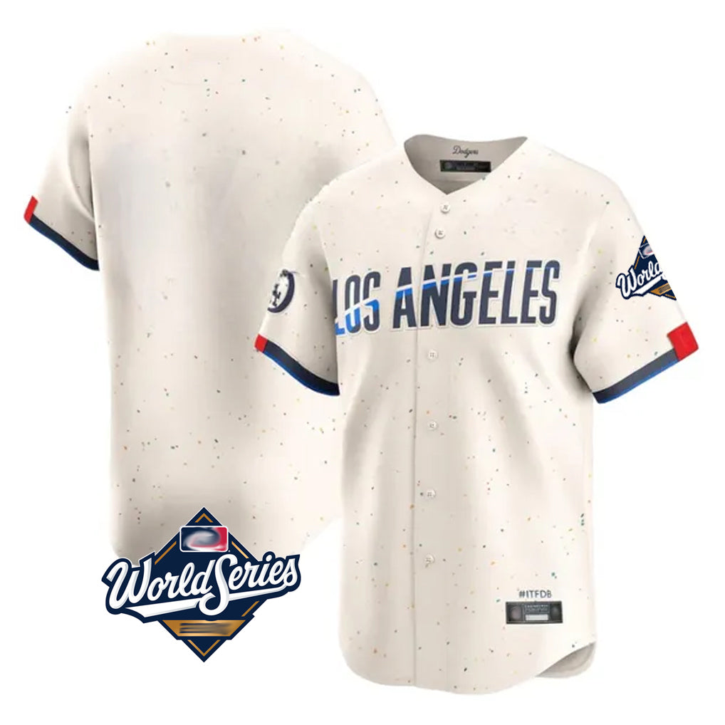 Silnrao LA.Dodgers ## Dodgers Blank Player Cream City Connect Limited Home World Series Stitched Jerseys