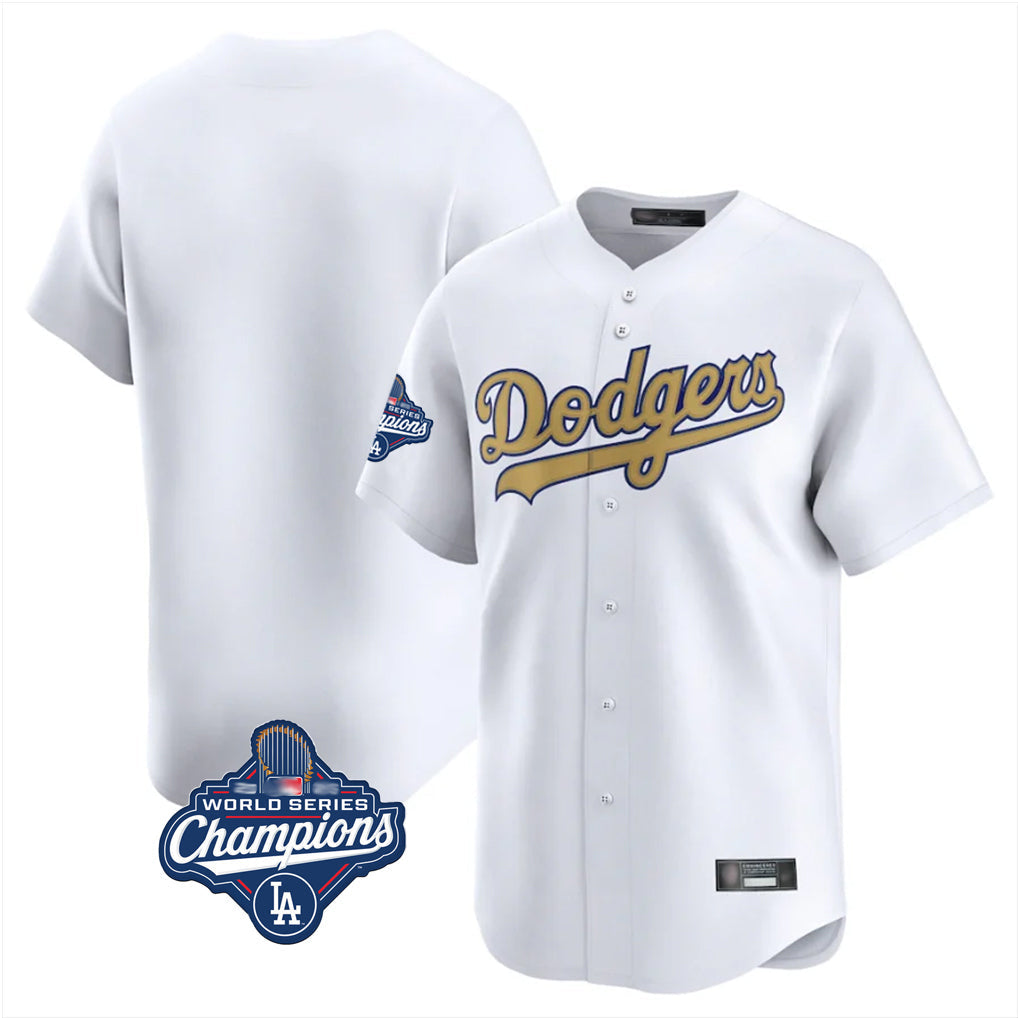 Silnrao LA.Dodgers ## Dodgers Blank Player Gold Collection Limited Home World Series Meet Stitched Jerseys