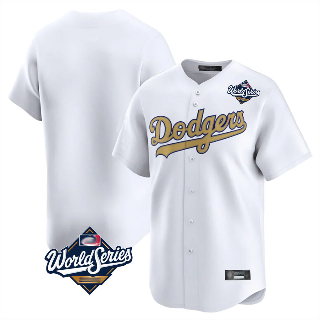 Silnrao LA.Dodgers ## Dodgers Blank Player Gold Collection Limited Home World Series Stitched Jerseys