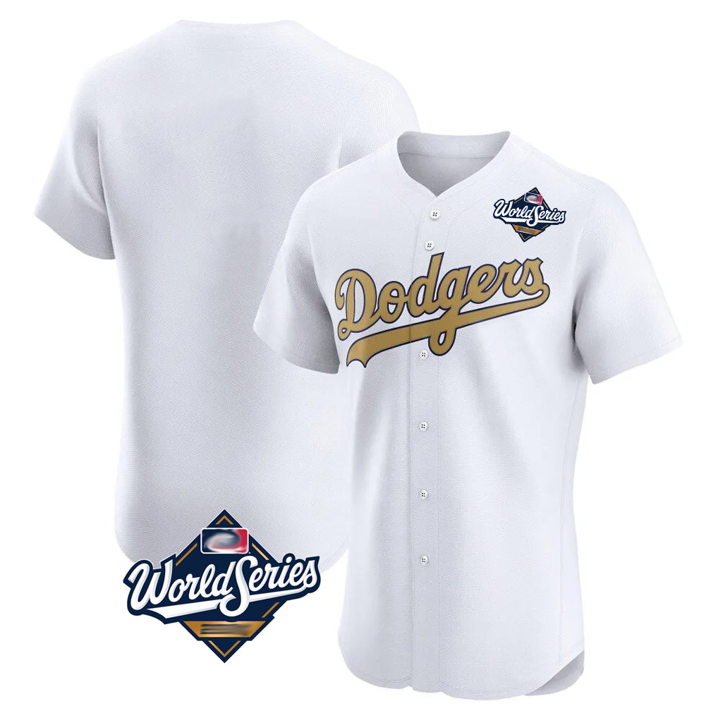 Silnrao LA.Dodgers ## Dodgers Blank Player Gold Limited Elite Home World Series Stitched Jerseys