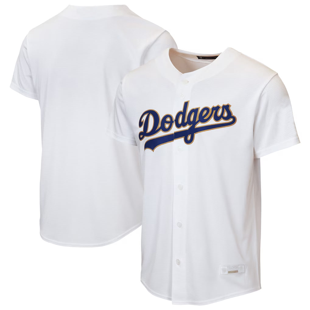 Silnrao LA.Dodgers ## Dodgers Blank Player Gold White 2026 Collection Stadium Game Stitched Jerseys