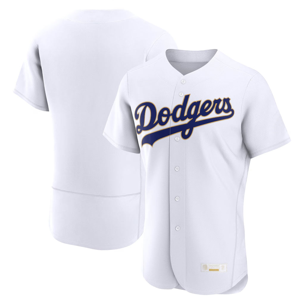 Silnrao LA.Dodgers ## Dodgers Blank Player Gold White 2026 Collection Stadium Limited Elite Stitched Jerseys