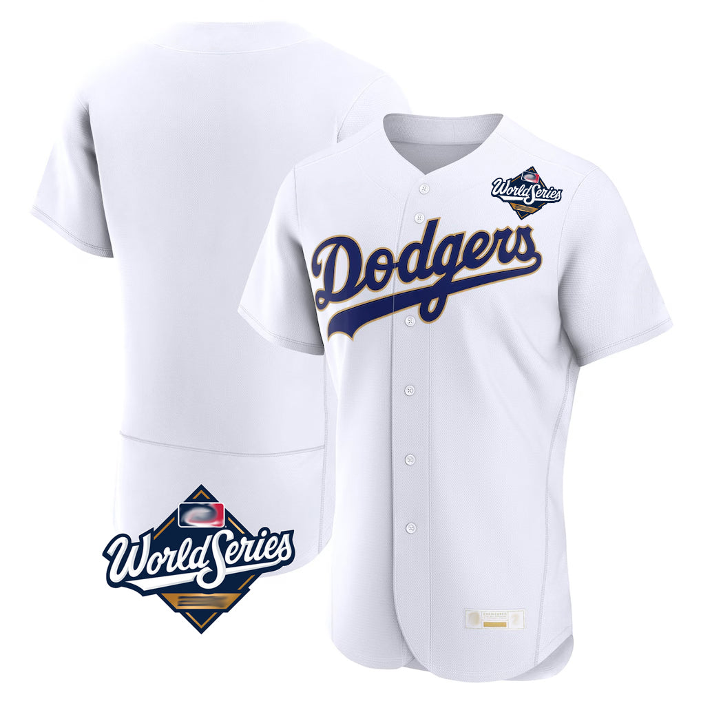 Silnrao LA.Dodgers ## Dodgers Blank Player Gold White 2026 Collection Stadium Limited Elite World Series Stitched Jerseys