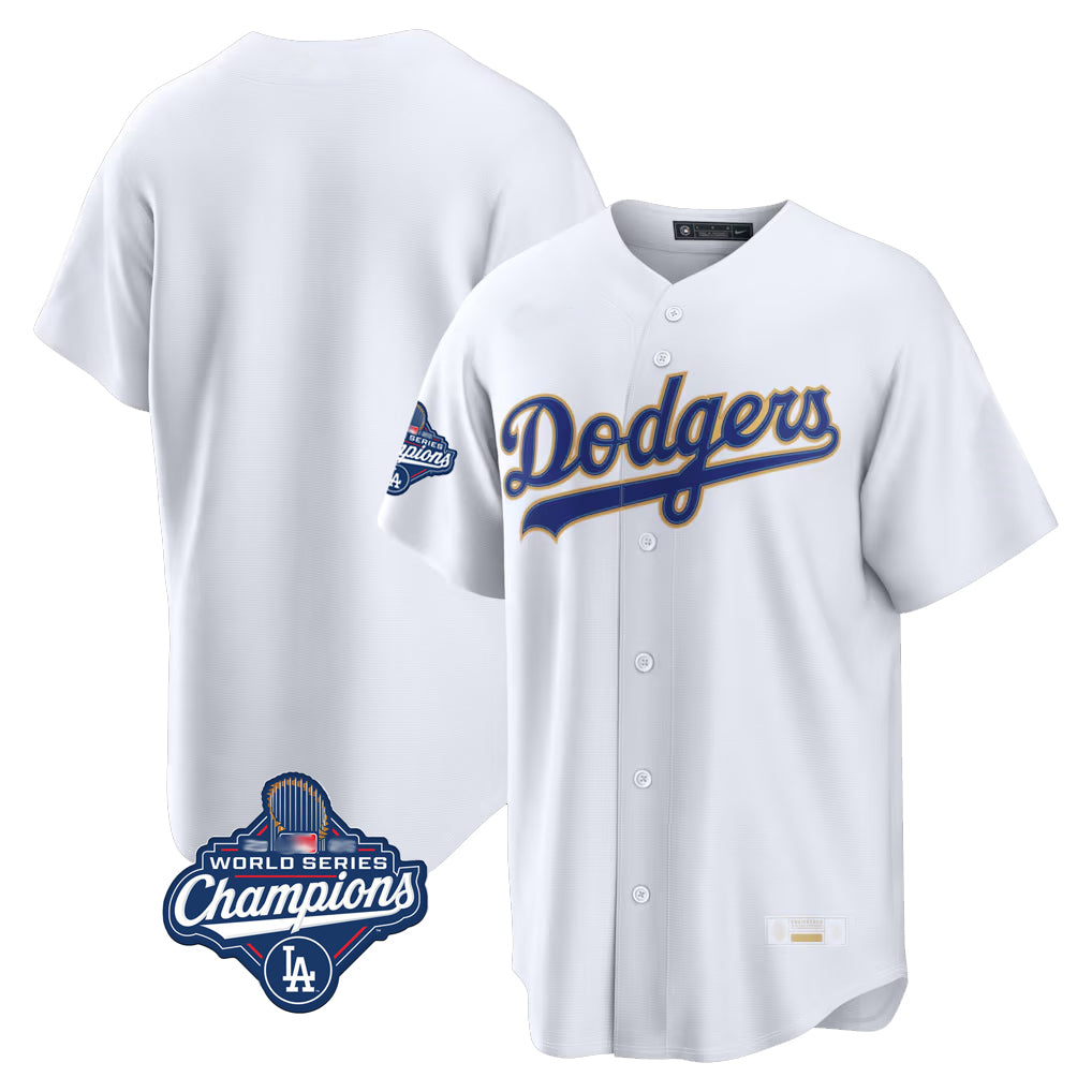 Silnrao LA.Dodgers ## Dodgers Blank Player Gold White 2026 Collection Stadium Limited World Series Meet Stitched Jerseys