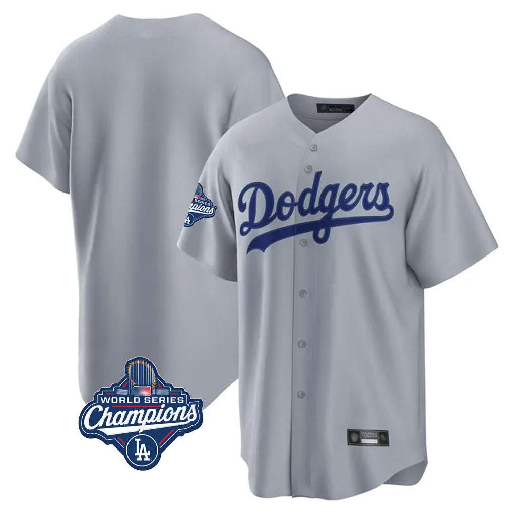 Silnrao LA.Dodgers ## Dodgers Blank Player Gray Game Home World Series Meet Stitched Jerseys