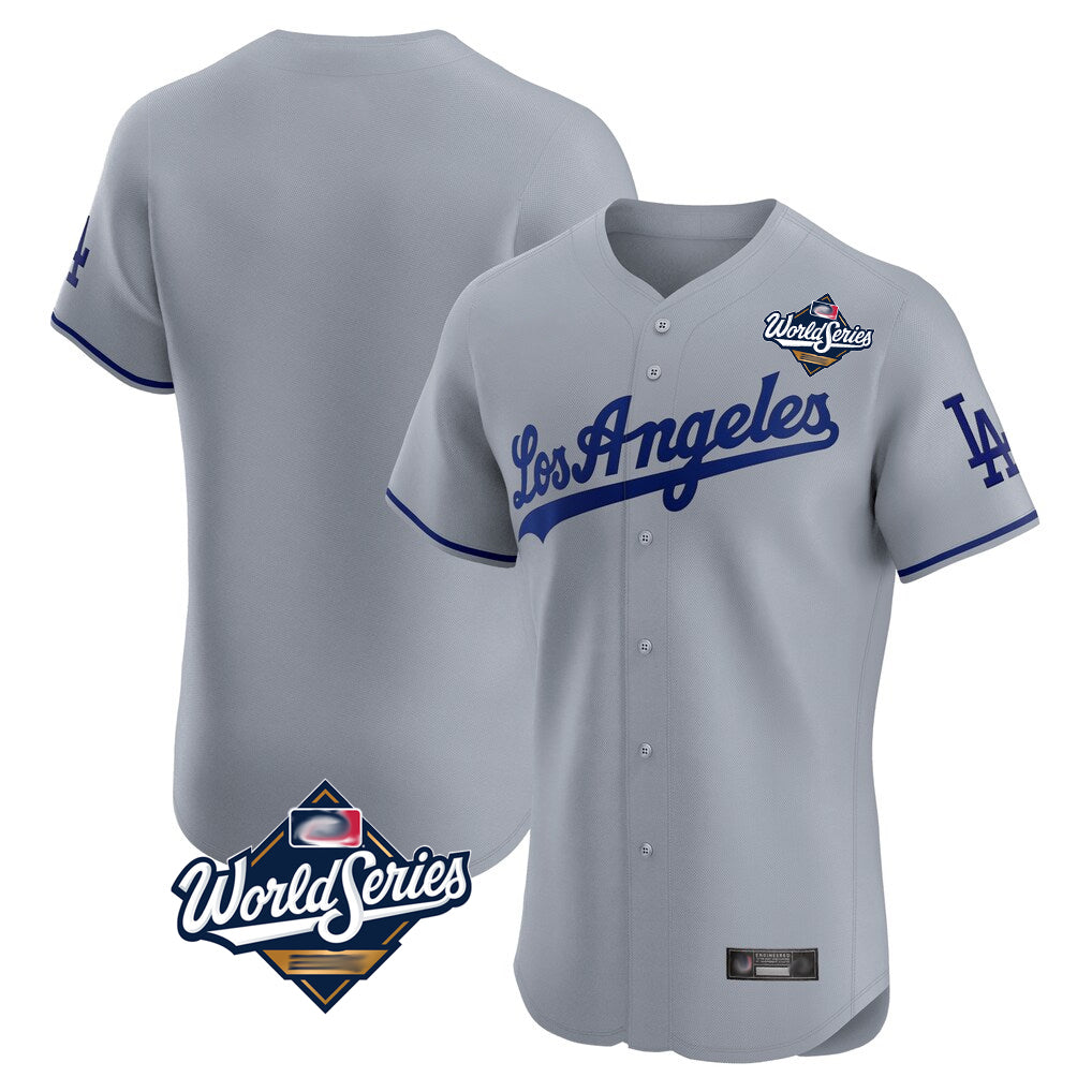 Silnrao LA.Dodgers ## Dodgers Blank Player Gray Limited Elite Home World Series Stitched Jerseys