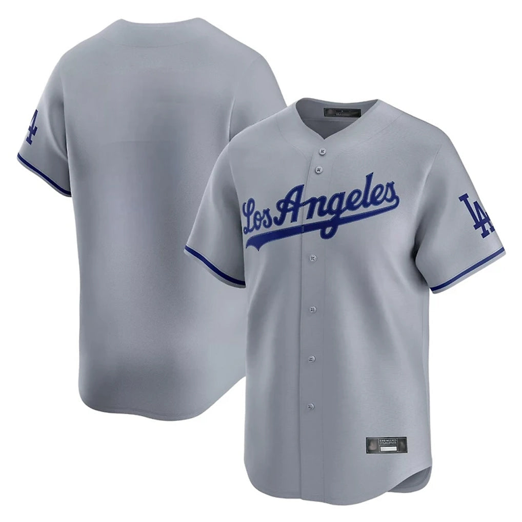 Silnrao LA.Dodgers ## Dodgers Blank Player Gray Limited Game Stitched Jerseys