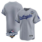 Silnrao LA.Dodgers ## Dodgers Blank Player Gray Limited Game World Series Stitched Jerseys