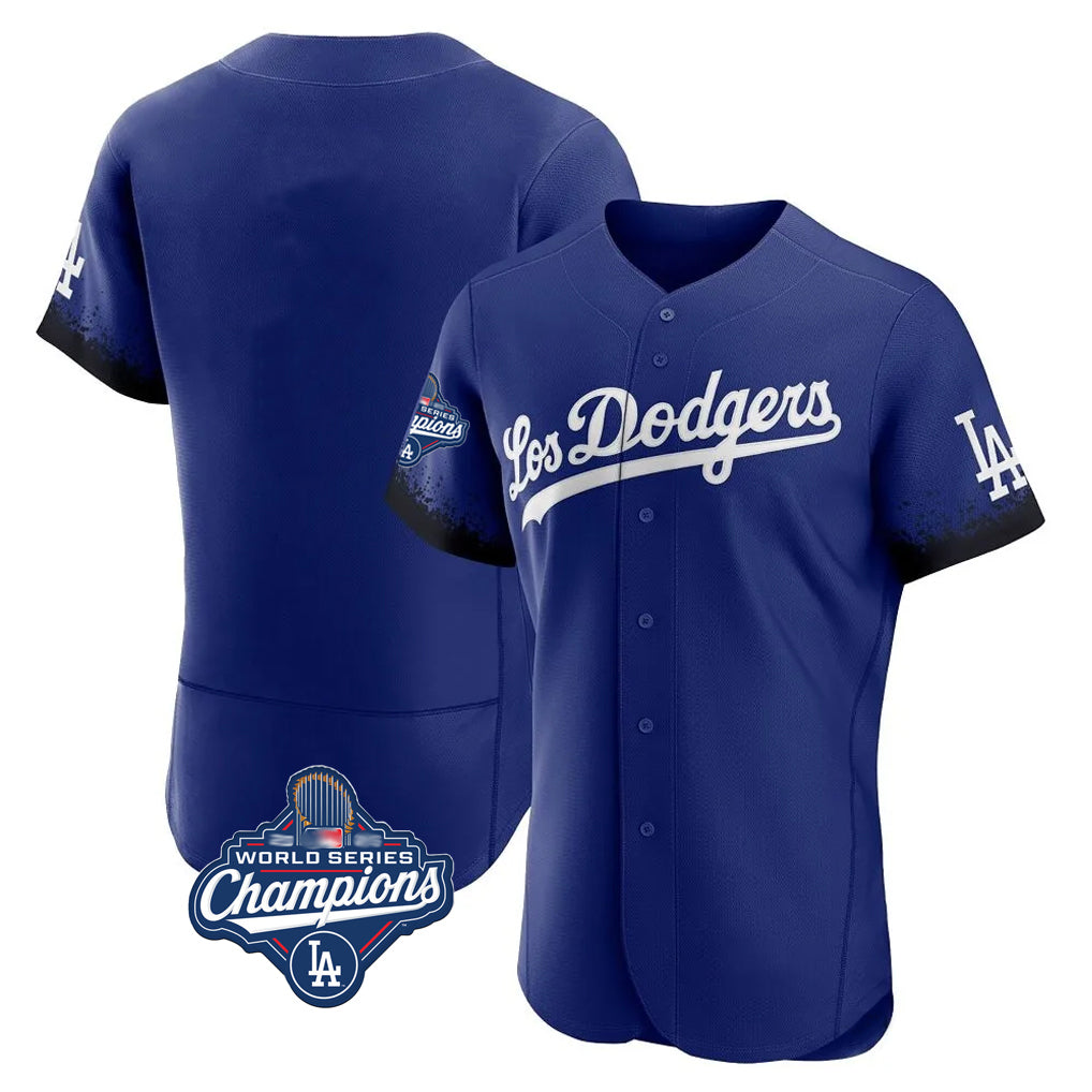 Silnrao LA.Dodgers ## Dodgers Blank Player Royal City Connect Elite Home World Series Meet Stitched Jerseys