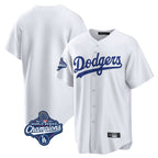 Silnrao LA.Dodgers ## Dodgers Blank Player White Game Home World Series Meet Stitched Jerseys