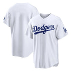 Silnrao LA.Dodgers ## Dodgers Blank Player White Home Game Stitched Jerseys