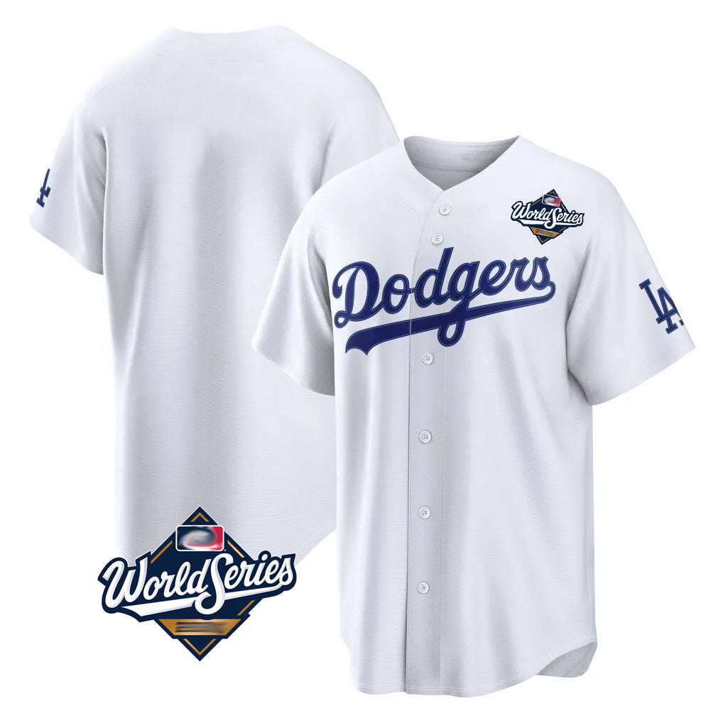 Silnrao LA.Dodgers ## Dodgers Blank Player White Home Game World Series Stitched Jerseys