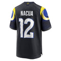 Silnrao LA.Rams #12 Puka Nacua Player Midnight Blue Rivalries Collection Game Stitched Jerseys