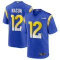 Silnrao LA.Rams #12 Puka Nacua Royal Game Player Jersey American Stitched Jerseys