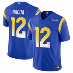 Silnrao LA.Rams #12 Puka Nacua Royal Vapor F.U.S.E. Limited Player Stitched Jerseys