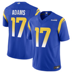 Silnrao LA.Rams #17 Davante Adams Player Royal Vapor F.U.S.E. Limited Stitched Jerseys