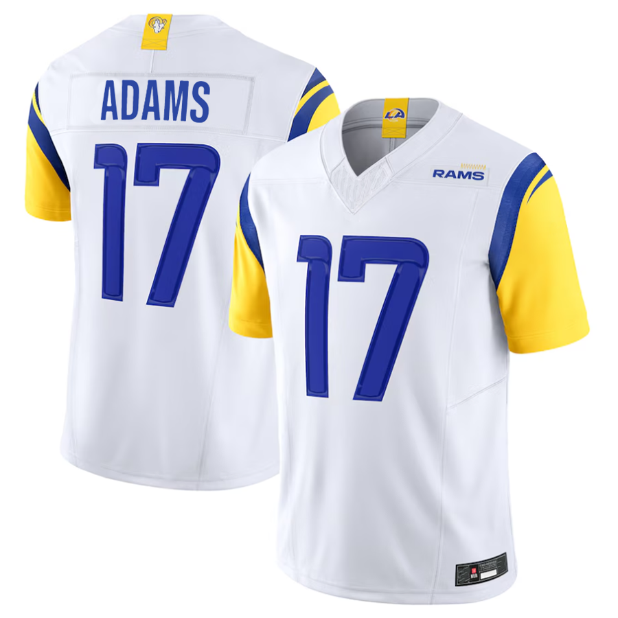 Silnrao LA.Rams #17 Davante Adams Player White F.U.S.E. Limited Stitched Jerseys