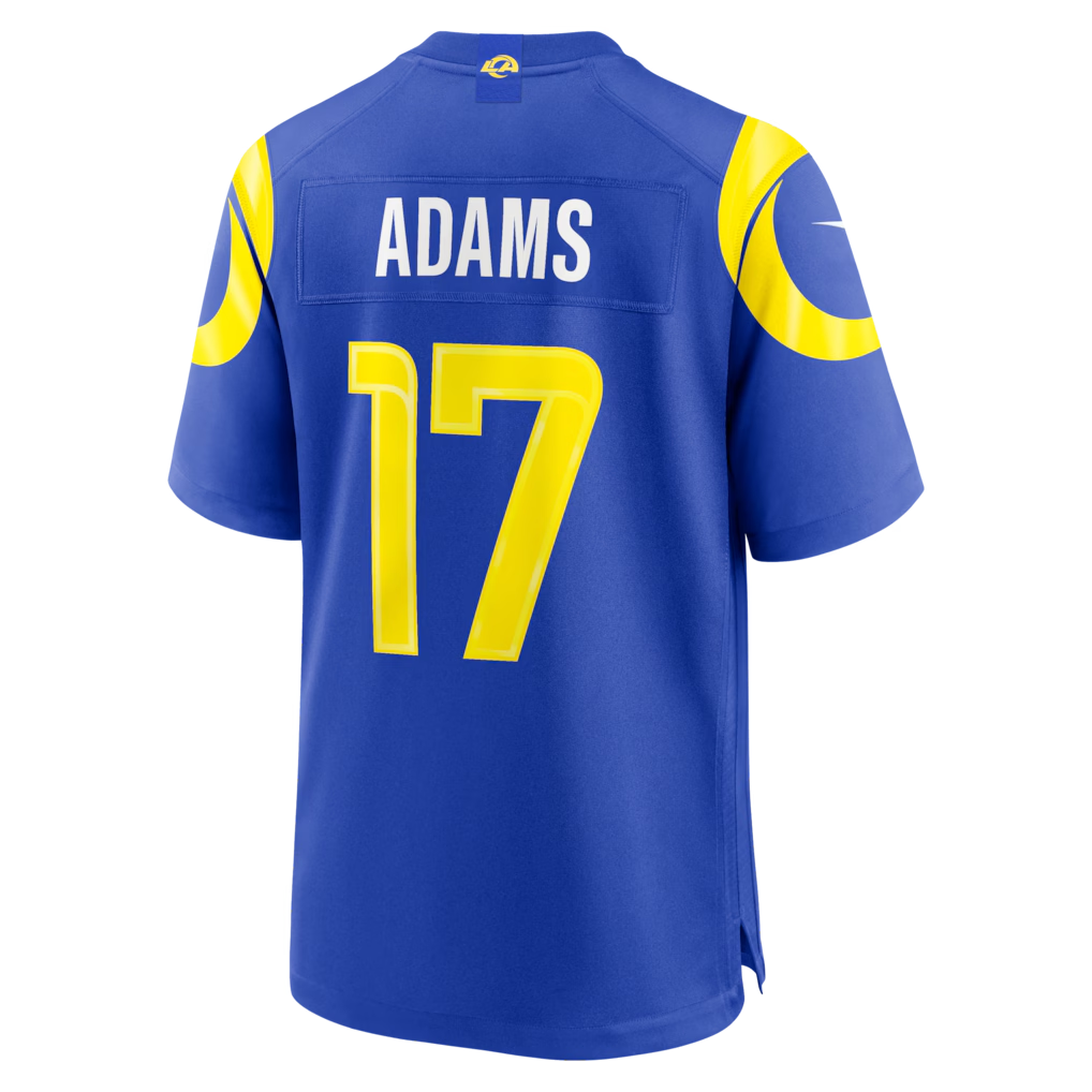 Silnrao LA.Rams #17 Davante Adams Royal Team Game Player Stitched Jerseys