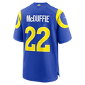 Silnrao LA.Rams #22 Trent McDuffie Royal Team Game Player Stitched Jerseys