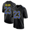 Silnrao LA.Rams #23 Kyren Williams Player Black Fashion Game Stitched Jerseys