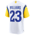 Silnrao LA.Rams #23 Kyren Williams White Game Jersey American Stitched Jerseys