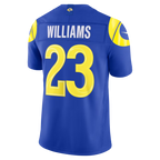 Silnrao LA.Rams #23 Kyren Williams Royal Team Vapor F.U.S.E. Stitched Limited Jerseys
