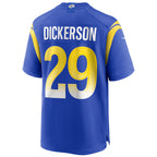 Silnrao LA.Rams #29 Eric Dickerson Player Royal Home Game Stitched Jerseys