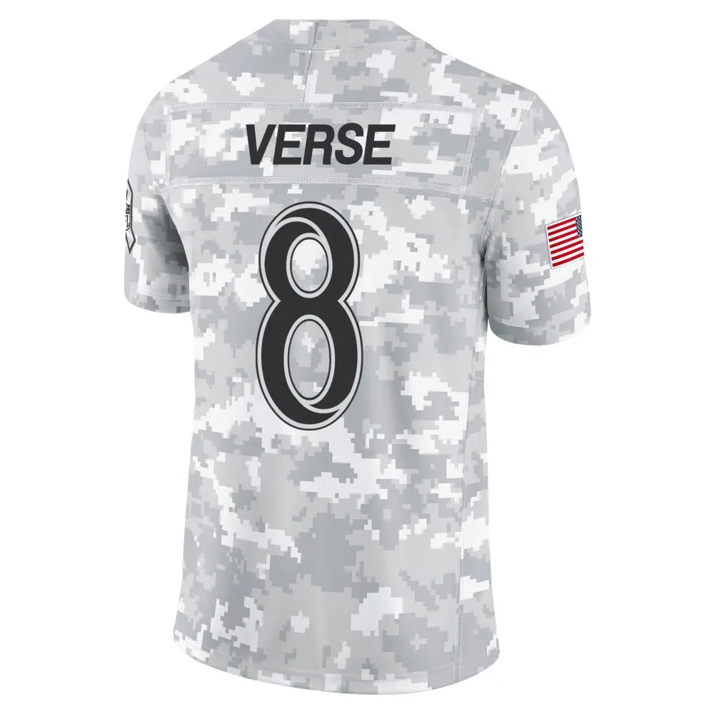 Silnrao LA.Rams #8 Jared Verse Player Arctic Camo Salute to Service Limited Stitched Jerseys
