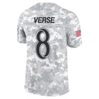 Silnrao LA.Rams #8 Jared Verse Player Arctic Camo Salute to Service Limited Stitched Jerseys