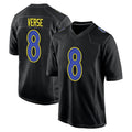 Silnrao LA.Rams #8 Jared Verse Player Black Fashion Game Stitched Jerseys