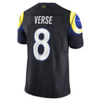 Silnrao LA.Rams #8 Jared Verse Player Midnight Blue Rivalries Collection Vapor Limited Stitched Jerseys