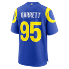 Silnrao LA.Rams #95 Myles Garrett Royal Game Stitched Jerseys