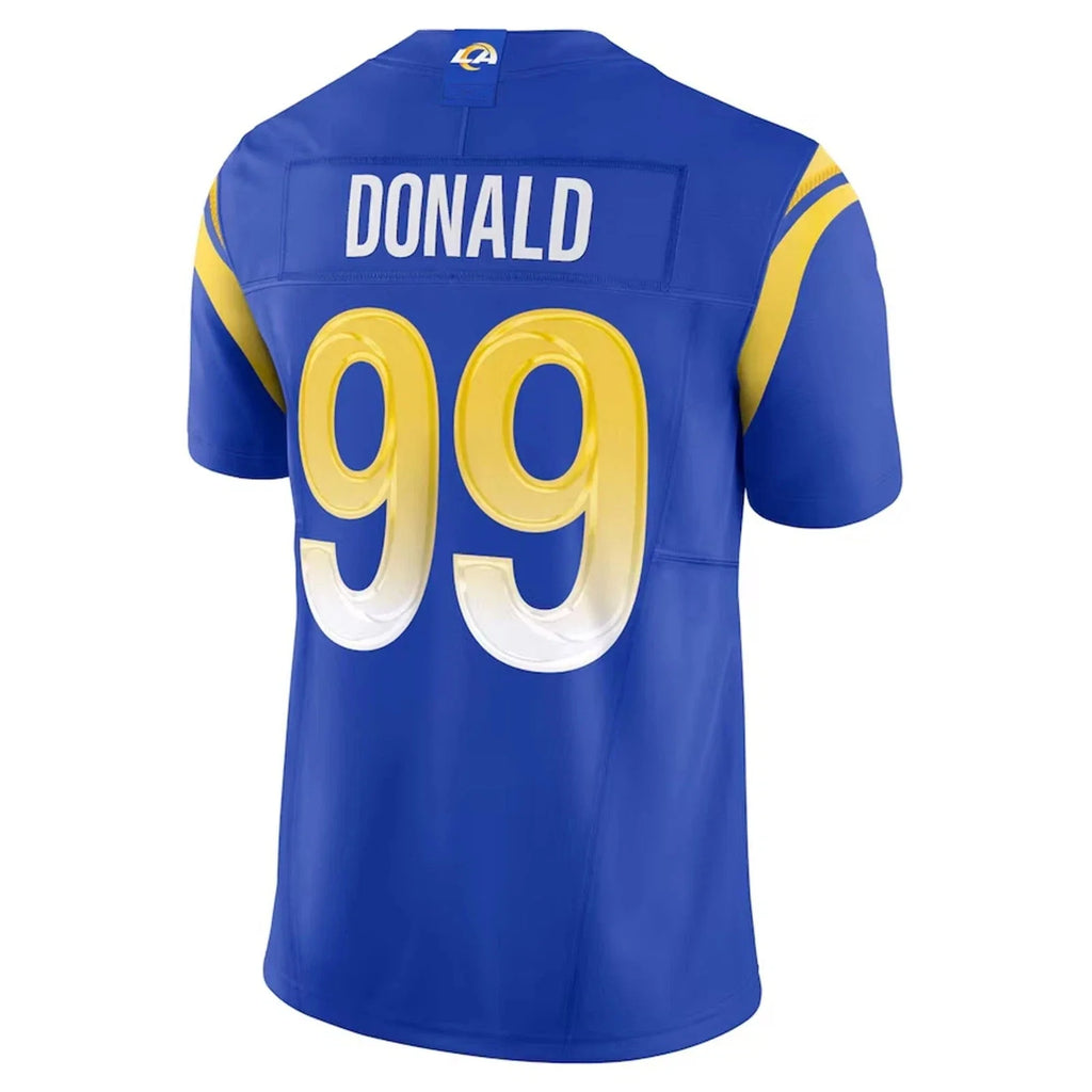 Silnrao LA.Rams #99 Aaron Donald Royal Vapor F.U.S.E. Limited Jersey Stitched Jerseys