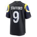 Silnrao LA.Rams #9 Matthew Stafford Player Midnight Blue Rivalries Collection Game Stitched Jerseys