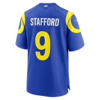 Silnrao LA.Rams #9 Matthew Stafford Royal Team Game Player Stitched Jerseys