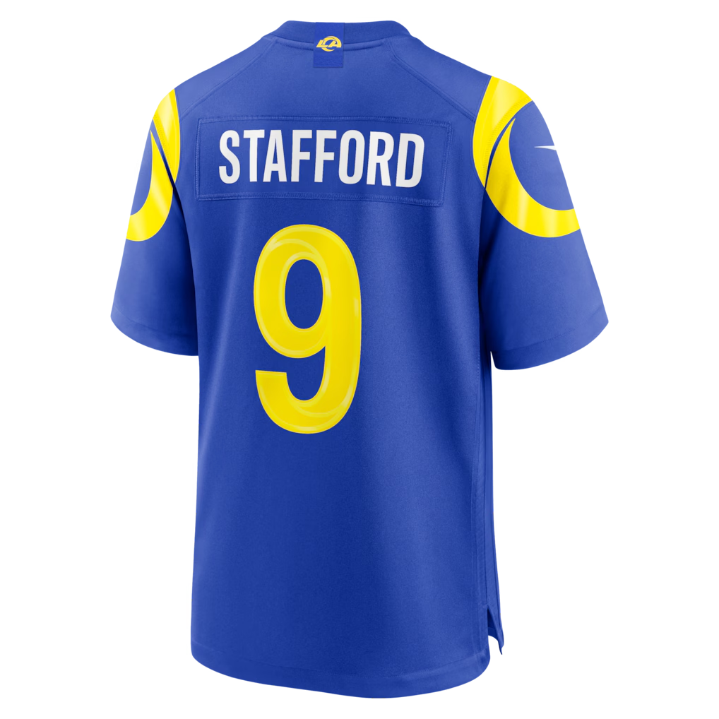Silnrao LA.Rams #9 Matthew Stafford Royal Team Game Player Stitched Jerseys
