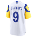 Silnrao LA.Rams #9 Matthew Stafford White White Game Player Stitched Jerseys