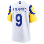 Silnrao LA.Rams #9 Matthew Stafford White White Game Player Stitched Jerseys