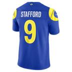 Silnrao LA.Rams #9 Matthew Stafford Royal Team Vapor F.U.S.E. Stitched Limited Jerseys