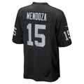 Silnrao LV.Raiders #15 Fernando Mendoza Black 2026 Draft First Round Pick No. 1 Team Game Stitched Jerseys