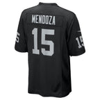 Silnrao LV.Raiders #15 Fernando Mendoza Black 2026 Draft First Round Pick No. 1 Team Game Stitched Jerseys