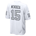 Silnrao LV.Raiders #15 Fernando Mendoza White Alternate Game Player Stitched Jerseys