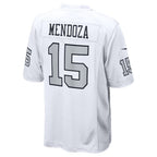 Silnrao LV.Raiders #15 Fernando Mendoza White Alternate Game Player Stitched Jerseys